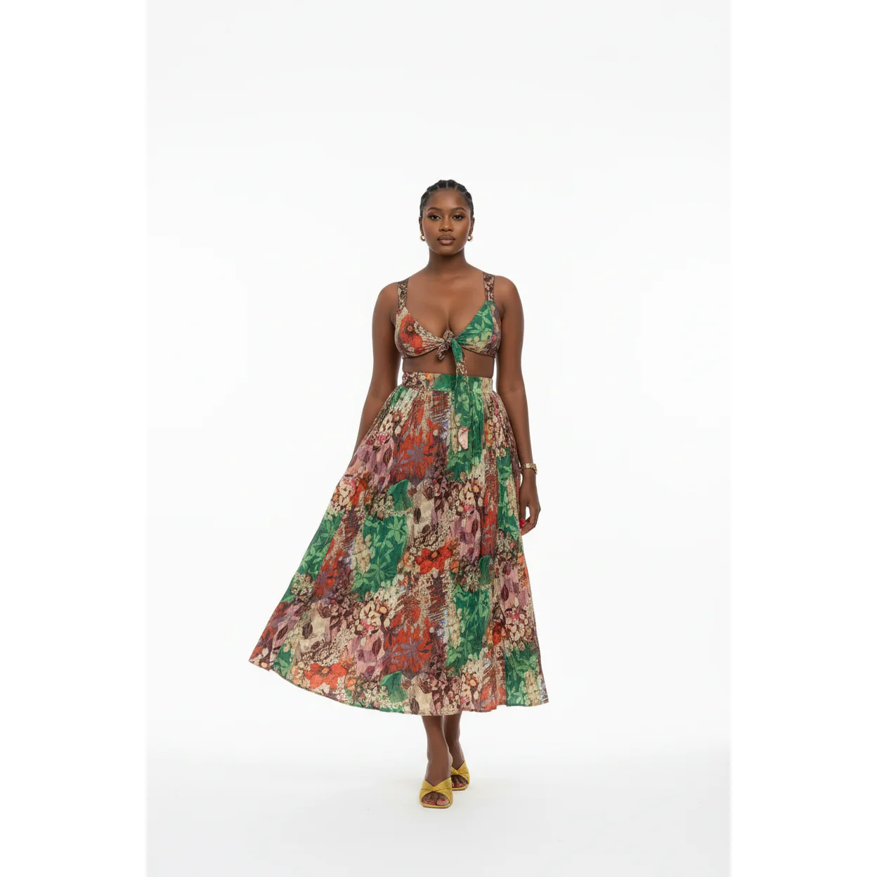 Pleated Skirt & Sleeveless Top Set - Image 3