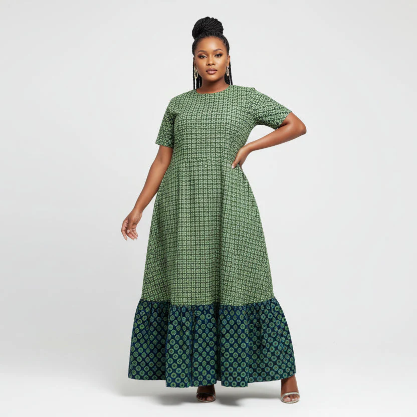 Pleated Traditional South African Shwe Shwe Dress - Image 2