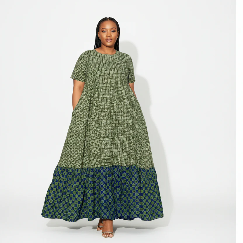 Pleated Traditional South African Shwe Shwe Dress - Image 4