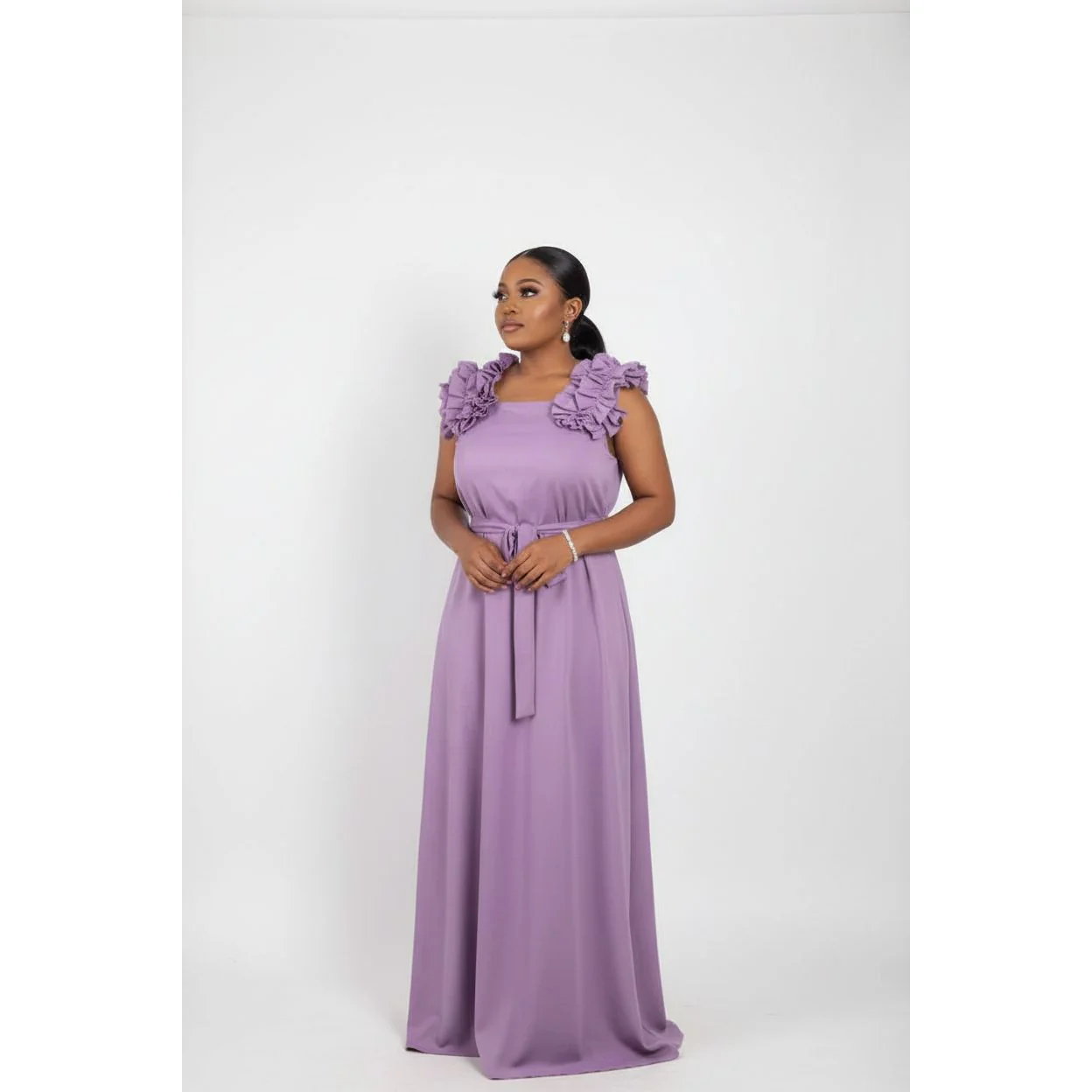 Plus Size Causal Loose Flare Midi Dress - Image 3