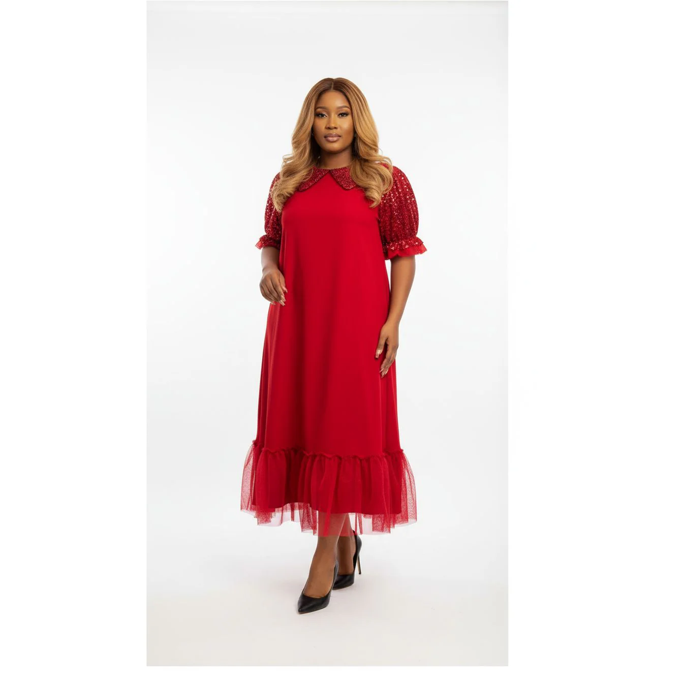 Plus Size Elegant Wedding Prom Dress. - Image 2