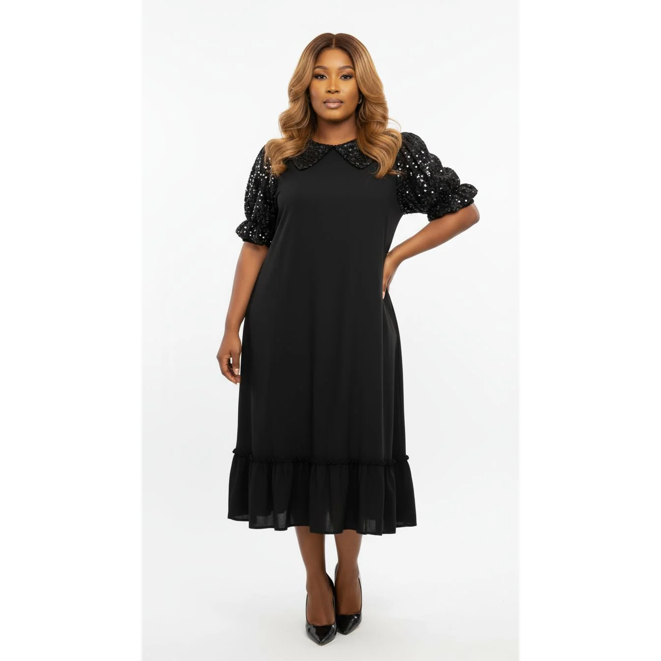 Plus Size Elegant Wedding Prom Dress. - Image 4