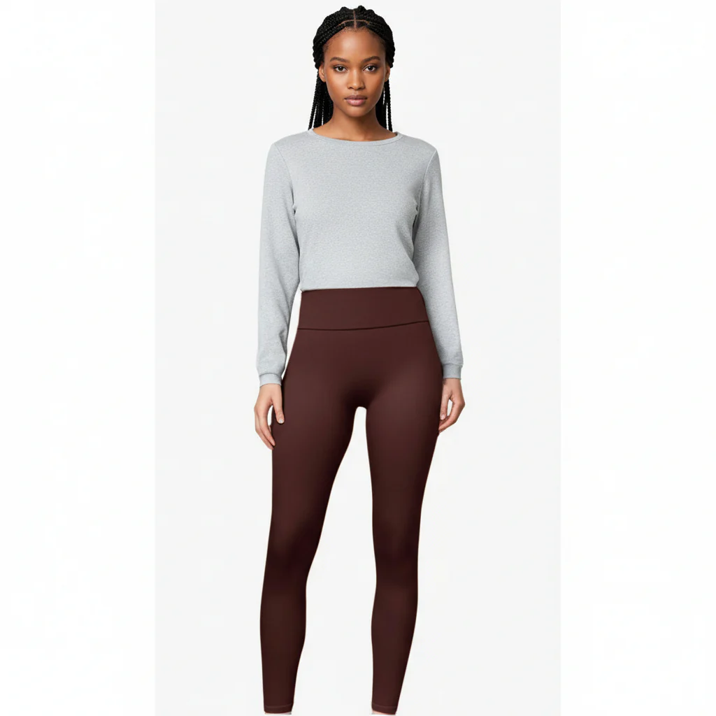 Plus Size High Rise Tummy Control Legging - Image 2