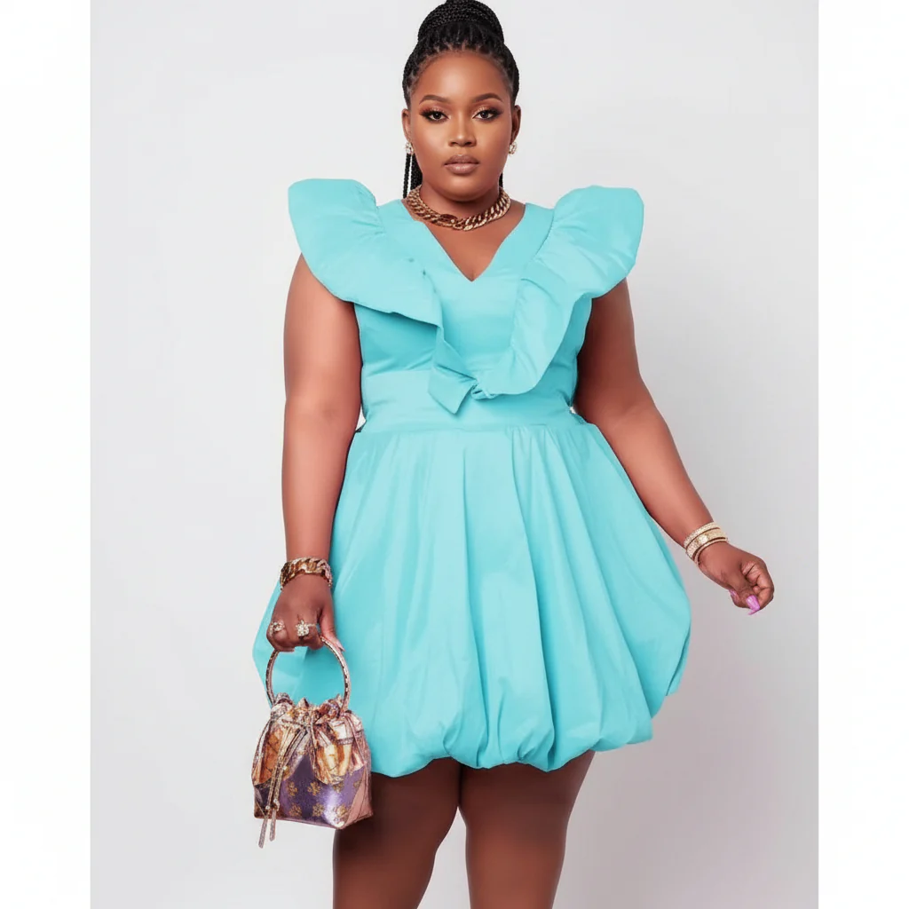 Plus Size Ruffle Bubbles Dress - Image 4
