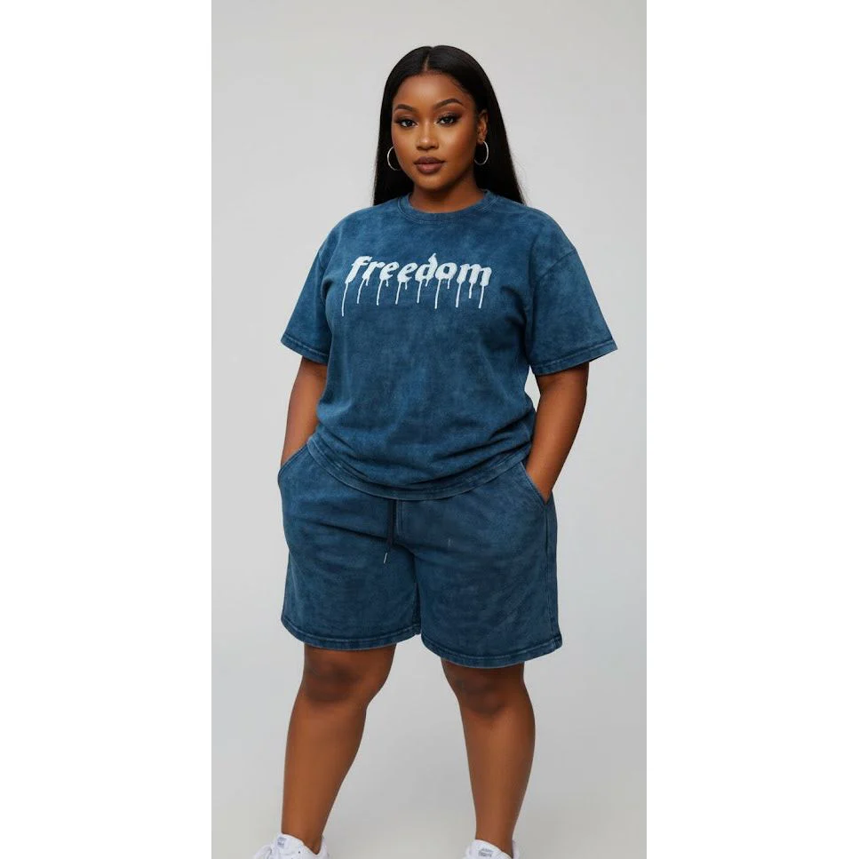 Freedom Print Lounge Shirt 2 Pieces Set - Image 3