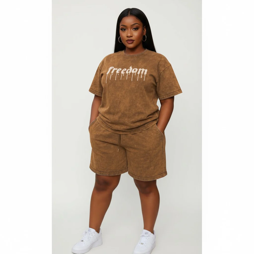 Freedom Print Lounge Shirt 2 Pieces Set - Image 4