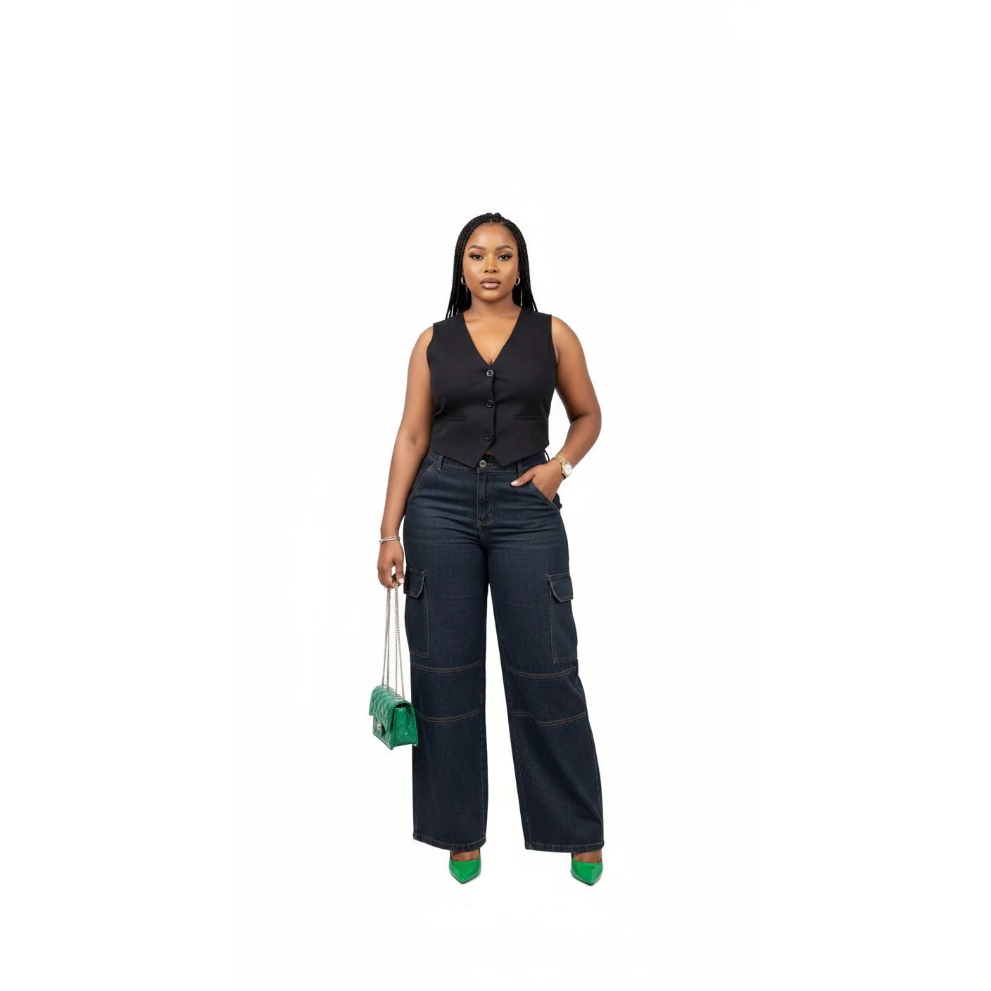 Plus Size Straight Leg Jeans.