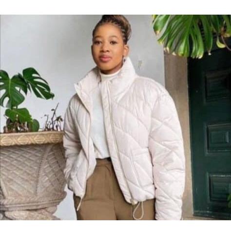 Pocket Elastic Waist Warm Jacket - Image 3