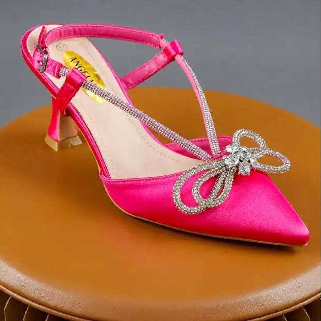 Pointed Toe Bow Knot Heel - Image 5