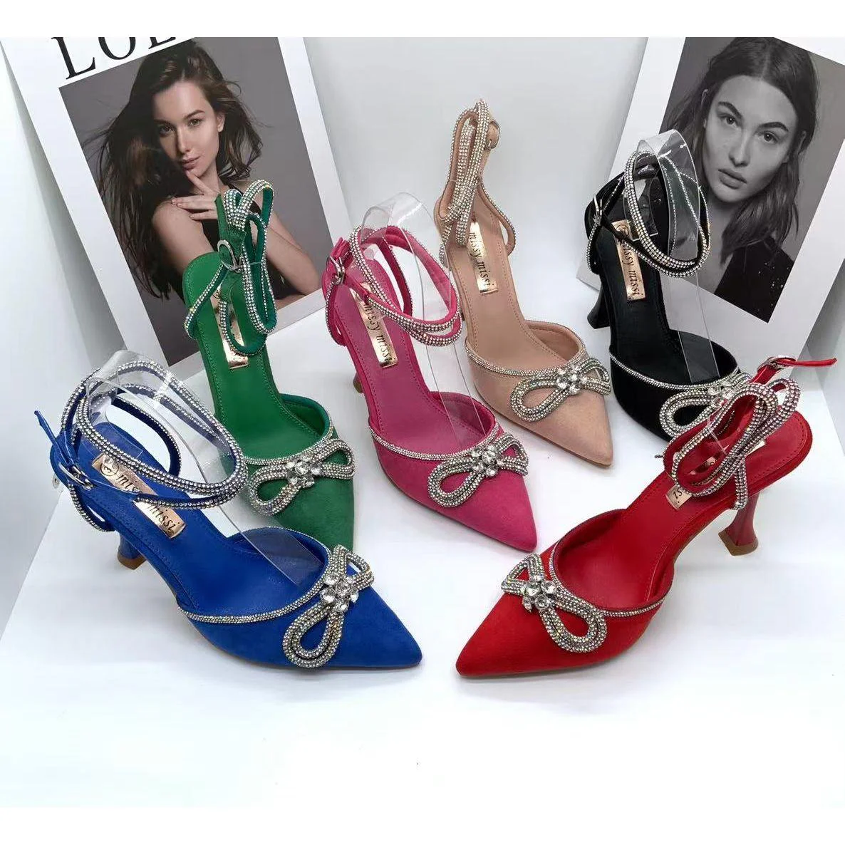 pointed toe buckle strap high heel - Image 2