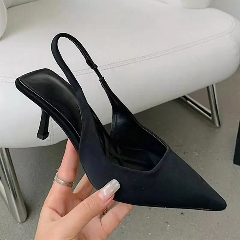 Pointed Toe Short Heel Mules - Image 5