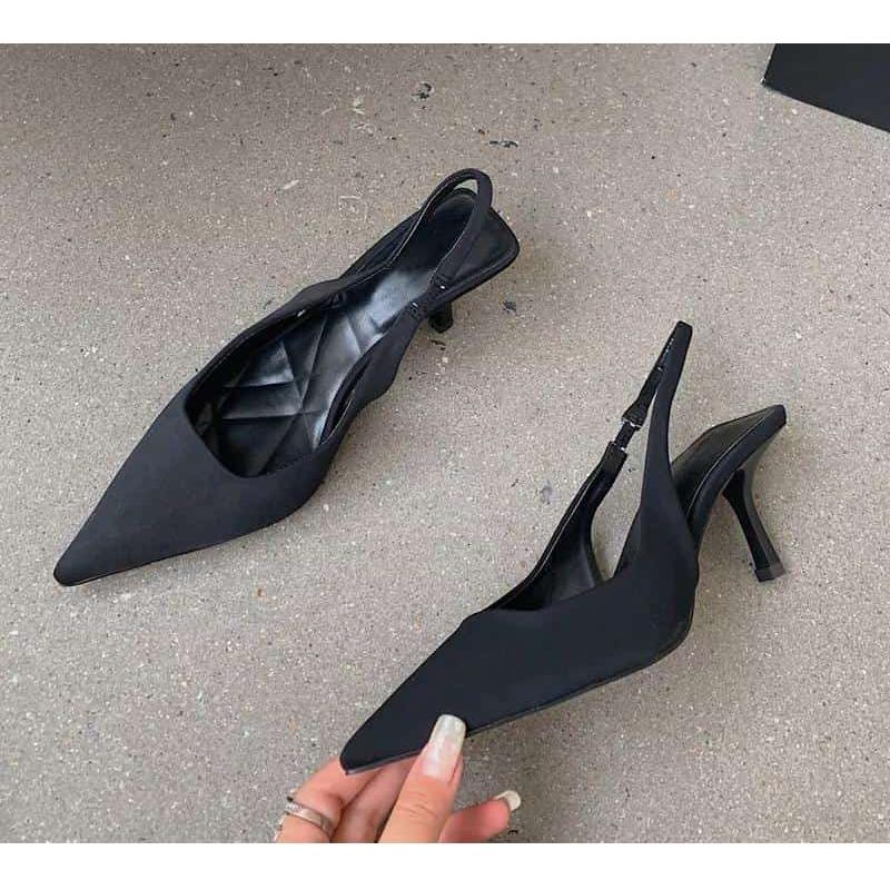Pointed Toe Short Heel Mules - Image 6