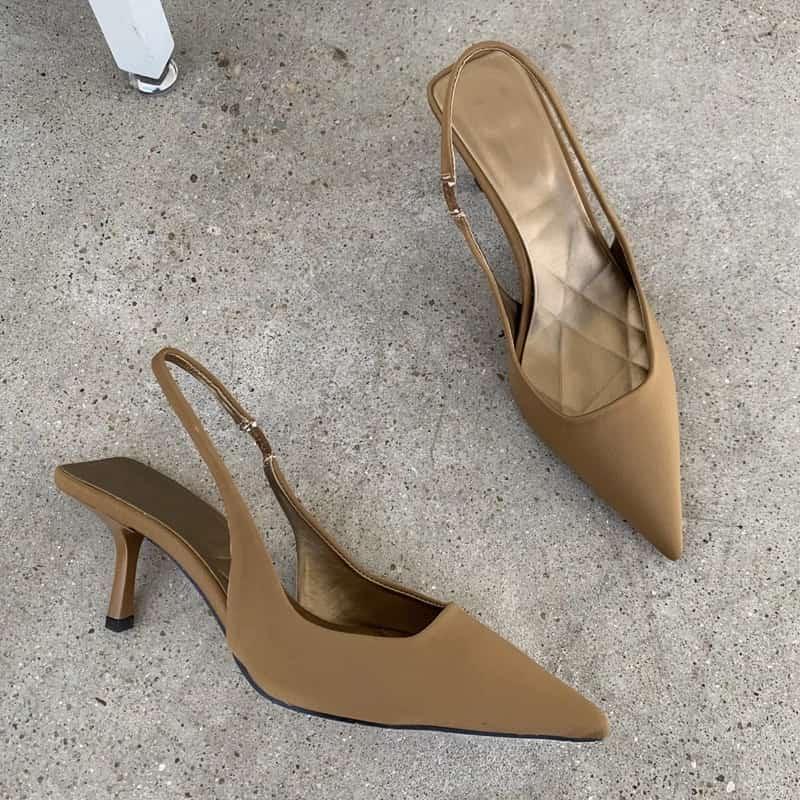 Pointed Toe Short Heel Mules - Image 8