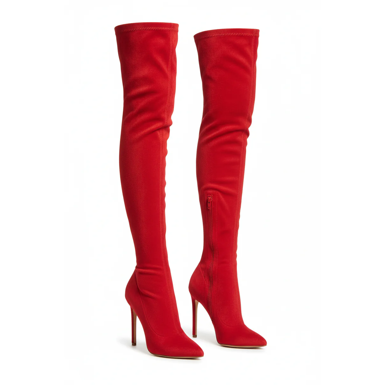 Pointed Toe Thigh High Boots