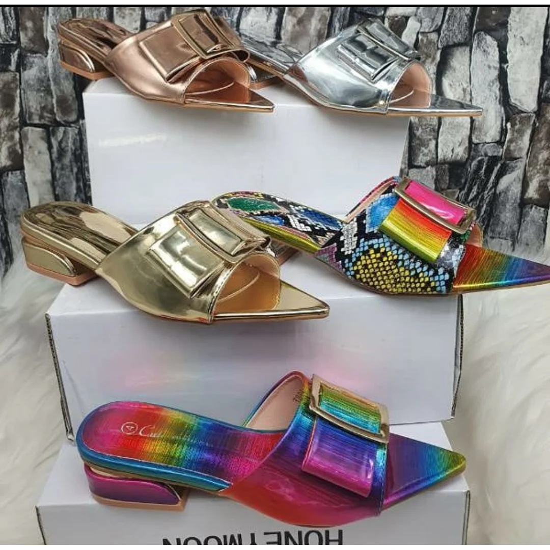 Pointed Toes Flat Sandals - Image 2