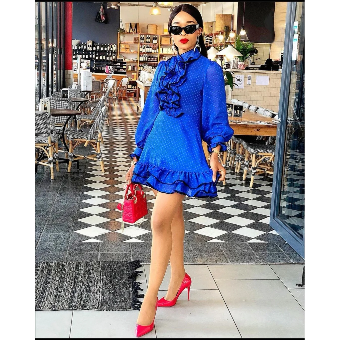Polka Dot Ruffle Dresses - Image 5