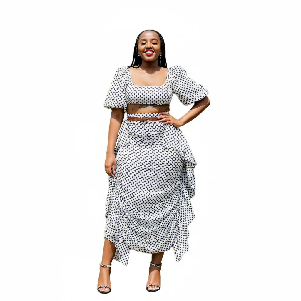 Polka Dot Skirt and Top Set