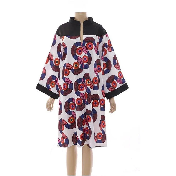 Print Bubble Plus-Size Dress - Image 2