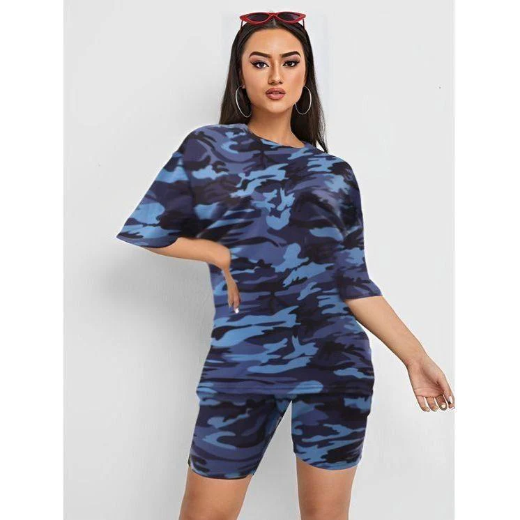Print Camouflage Two Piece Set - Image 2