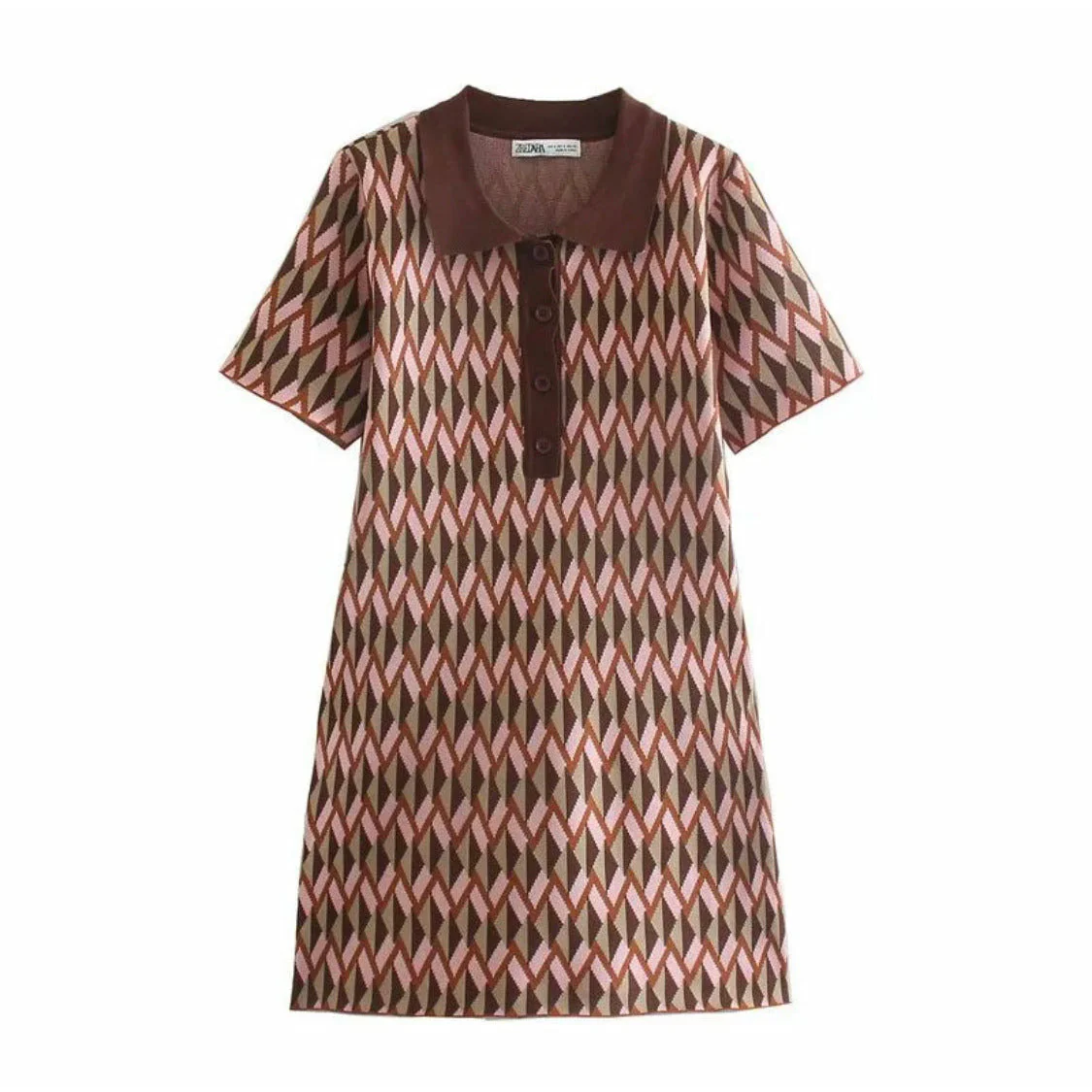 Print Midi Golf Dress - Image 9