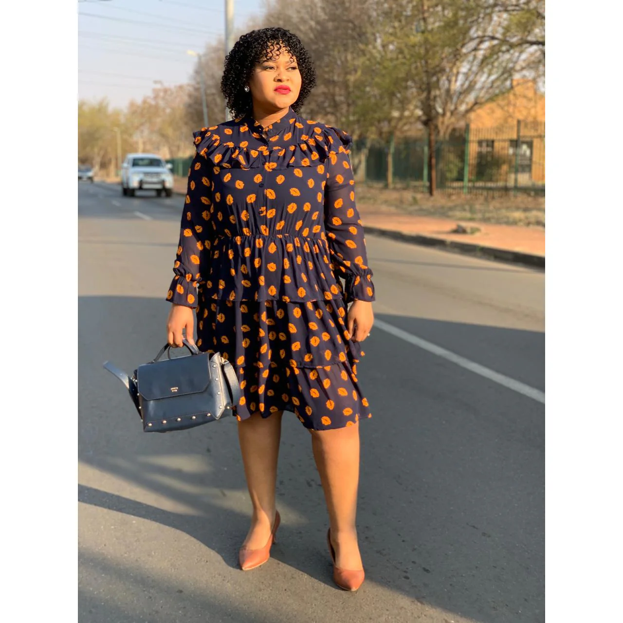 Print Vintage Dress  - Image 5