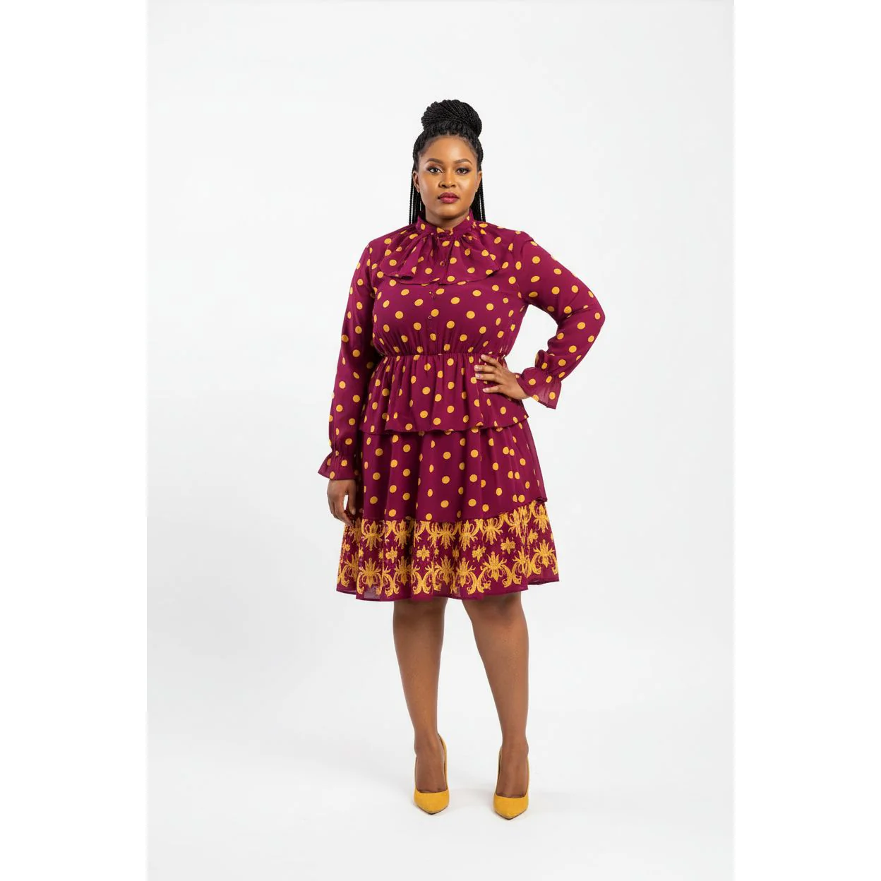 Print Vintage Dress 