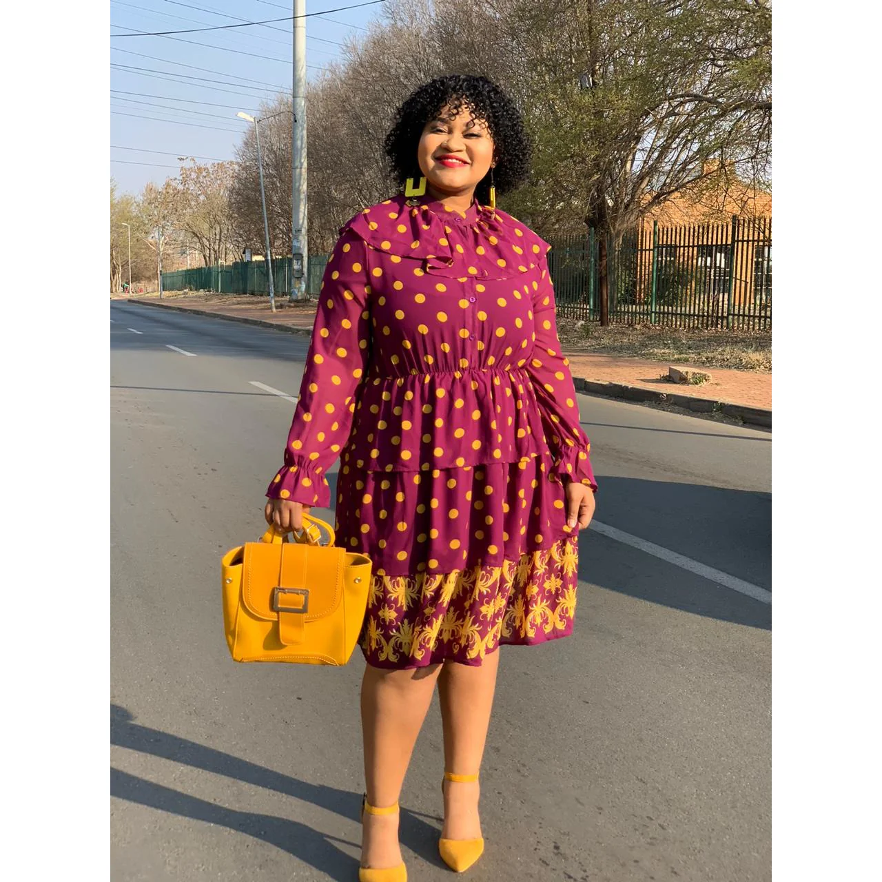 Print Vintage Dress  - Image 3