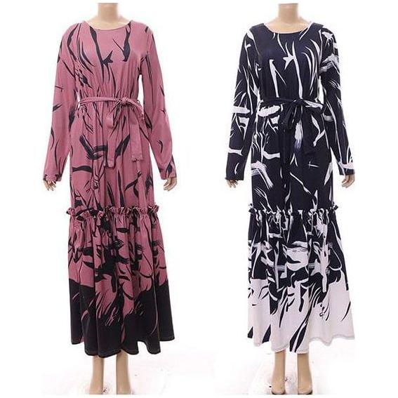 Printed Long Sleeve Dress. - Image 2