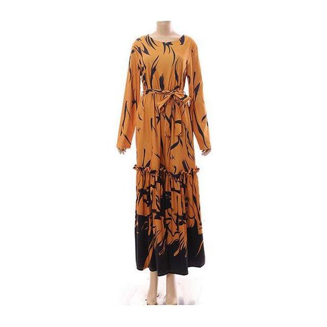 Printed Long Sleeve Dress. - Image 3
