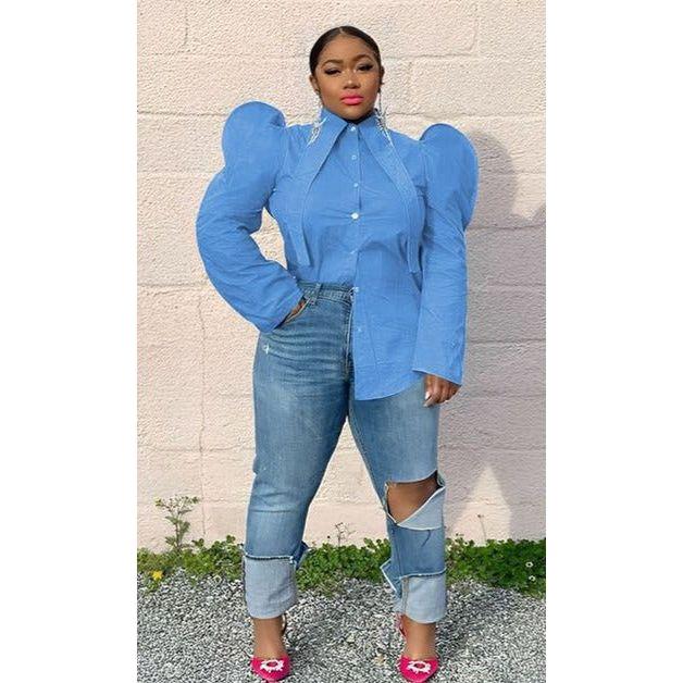 Puff Long Sleeve Blouse - Image 2