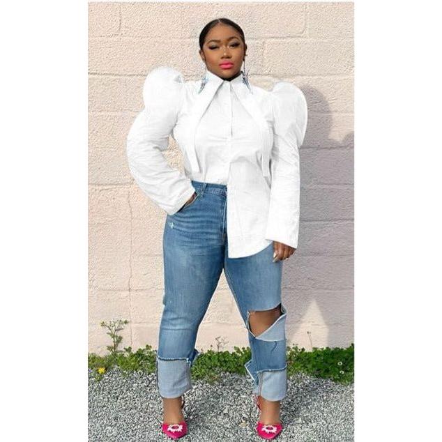 Puff Long Sleeve Blouse - Image 3