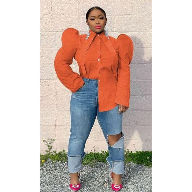 Puff Long Sleeve Blouse - Image 4