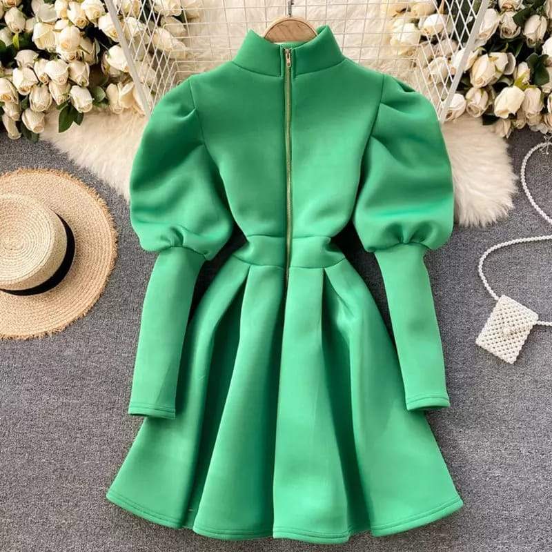 Puff Long Sleeve Dresses - Image 3