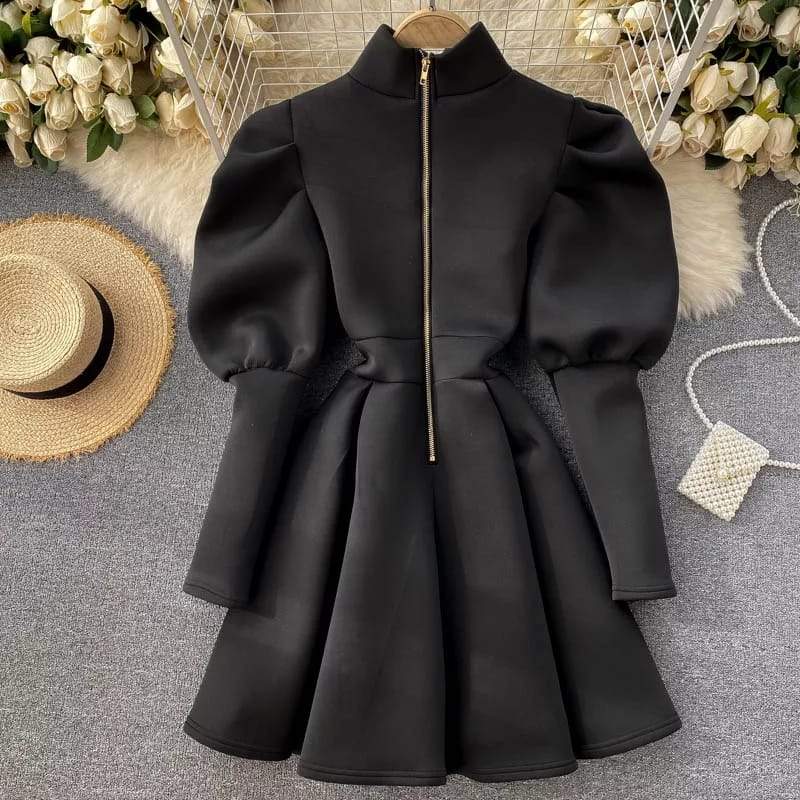Puff Long Sleeve Dresses - Image 5