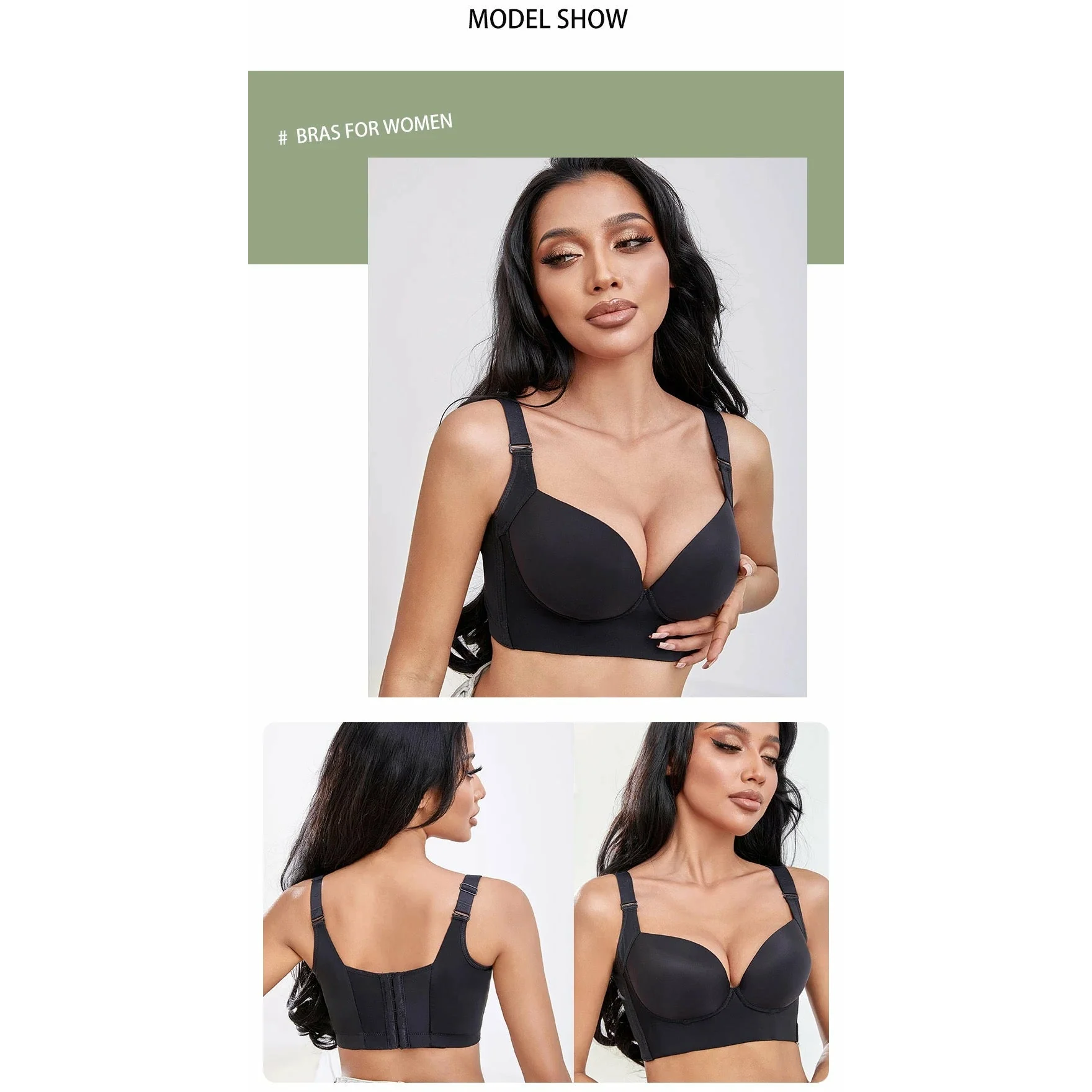 Push-up bras with full back coverage - Image 3