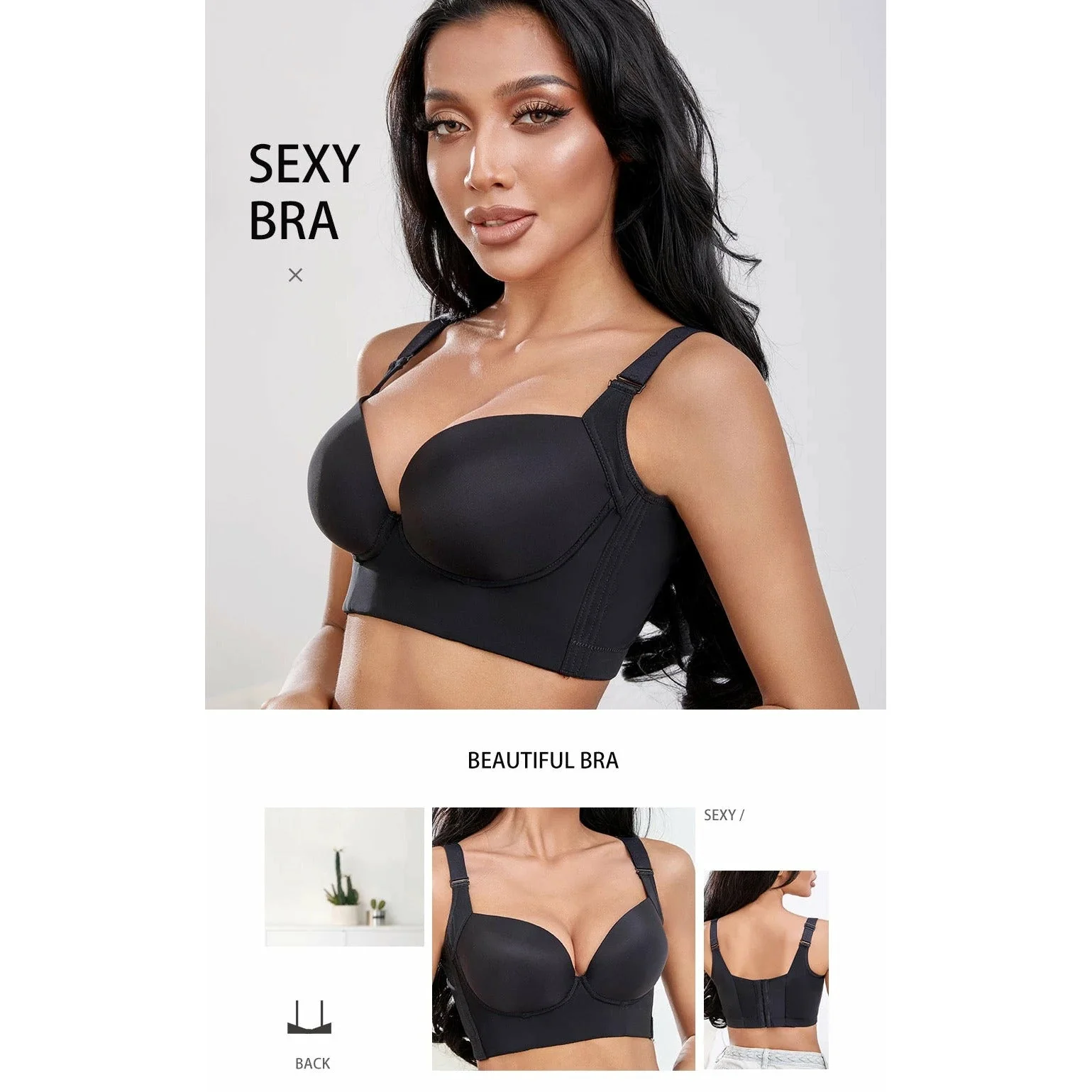 Push-up bras with full back coverage - Image 4