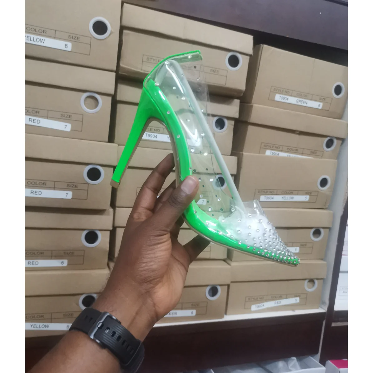 PVC Pumps Stilettos High Heels Shoes  - Image 5