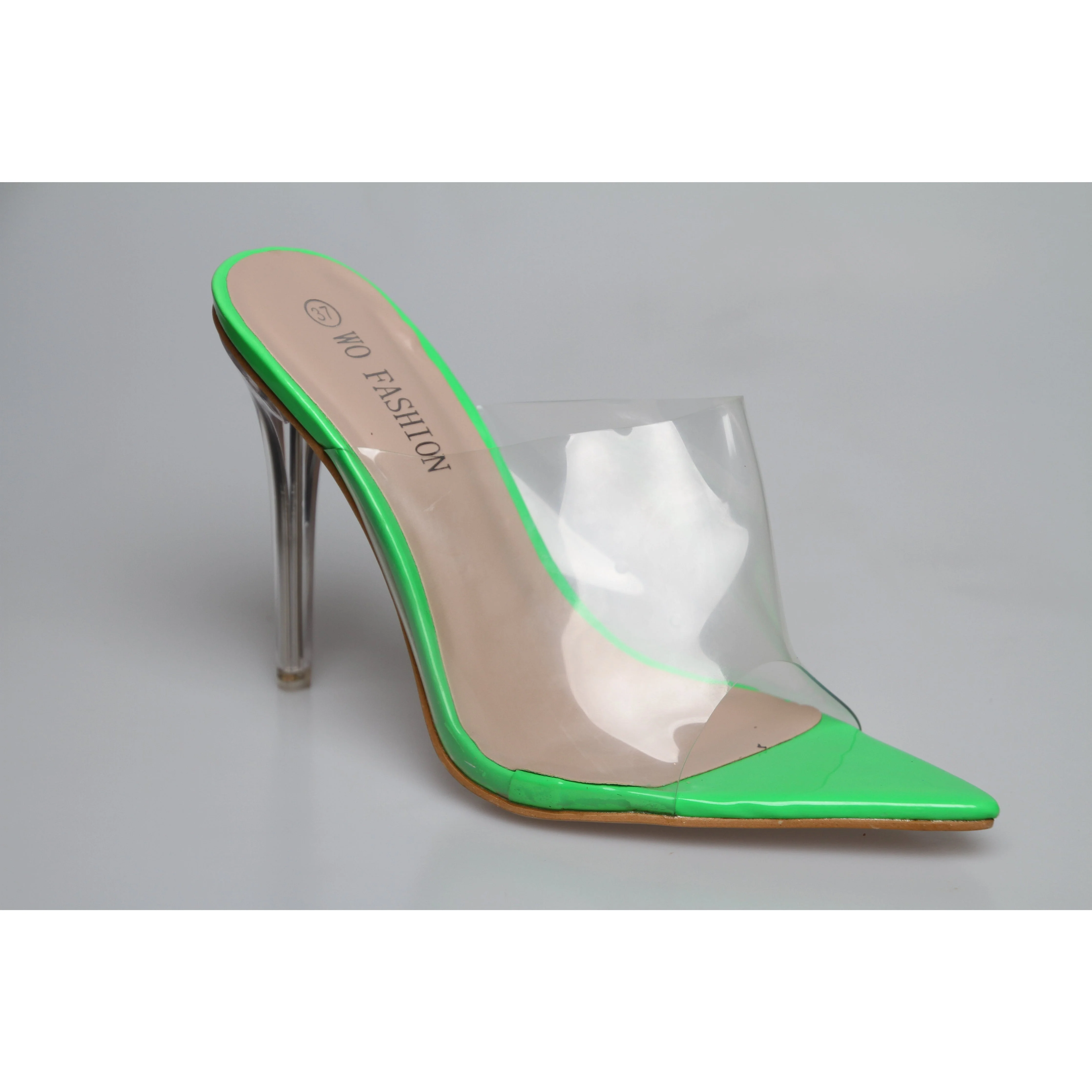 PVC transparent open toe high heel - Image 15