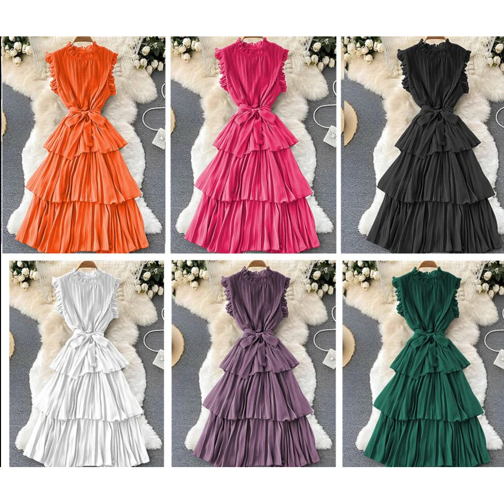 Sleeveless Ruffle Dress - Image 5