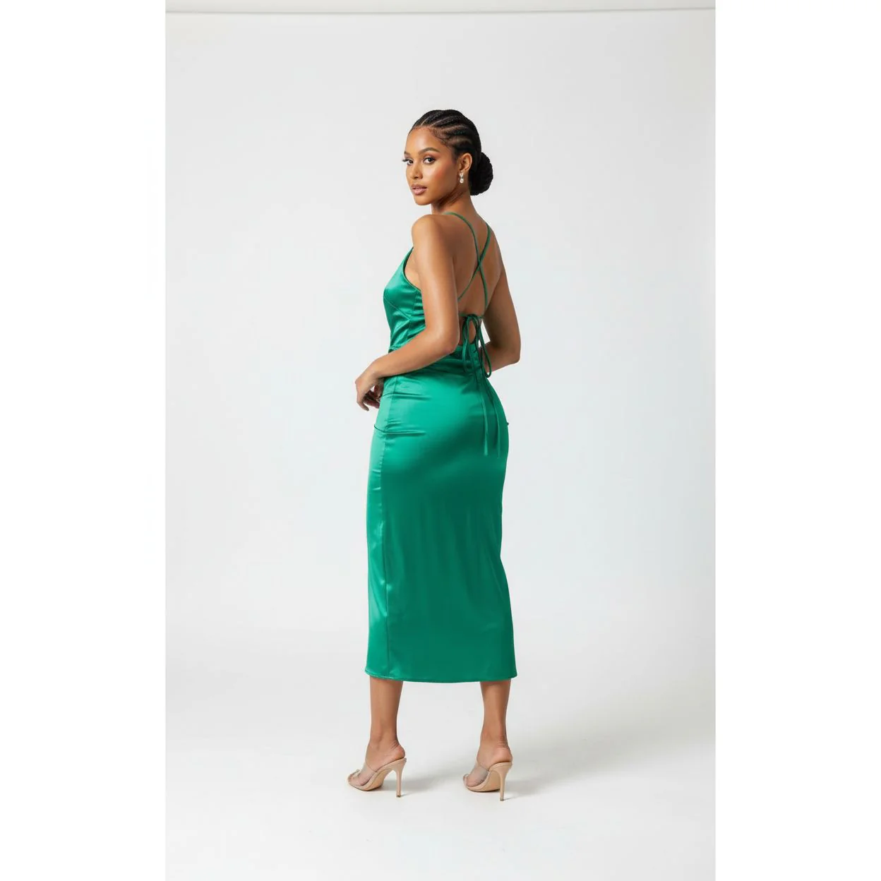 Sleeveless Side Slit Dress - Image 2