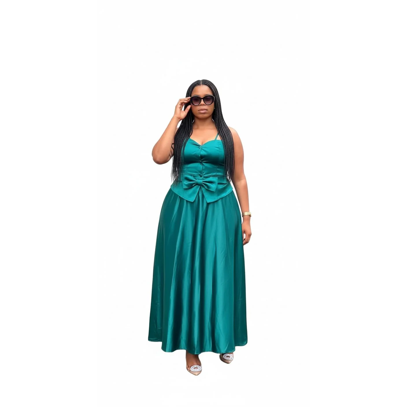 Queen Worth Satin Corset Maxi set. - Image 4
