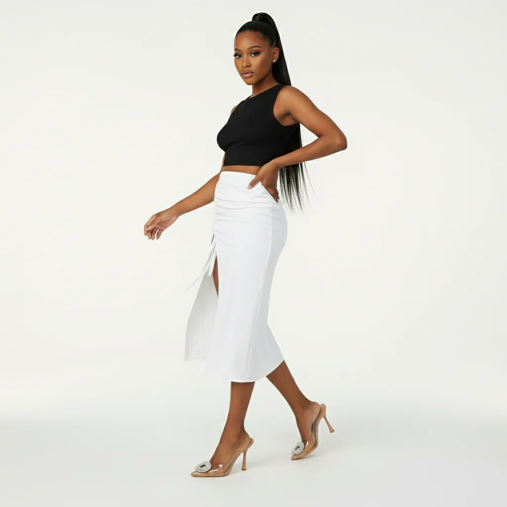 Sexy Split Up Skirt - Image 3