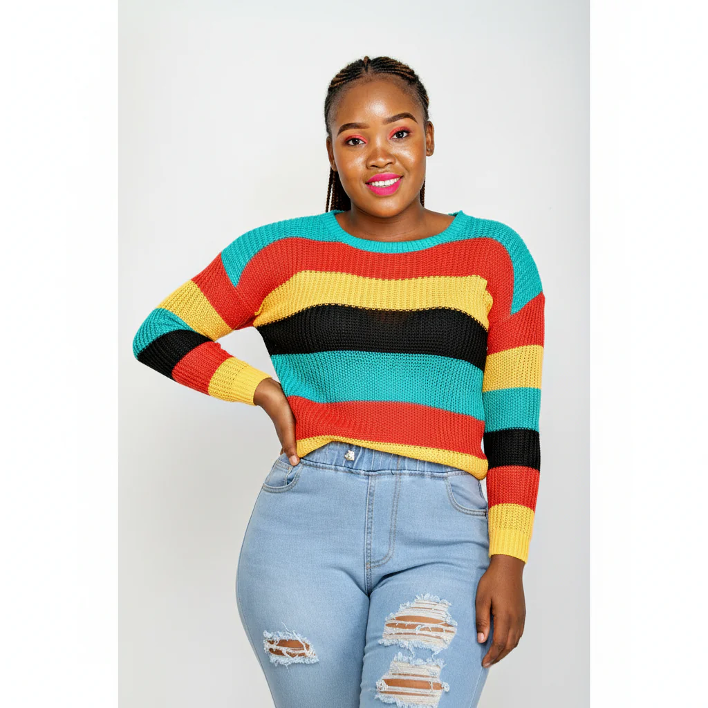Rainbow Sweater Jersey - Image 3