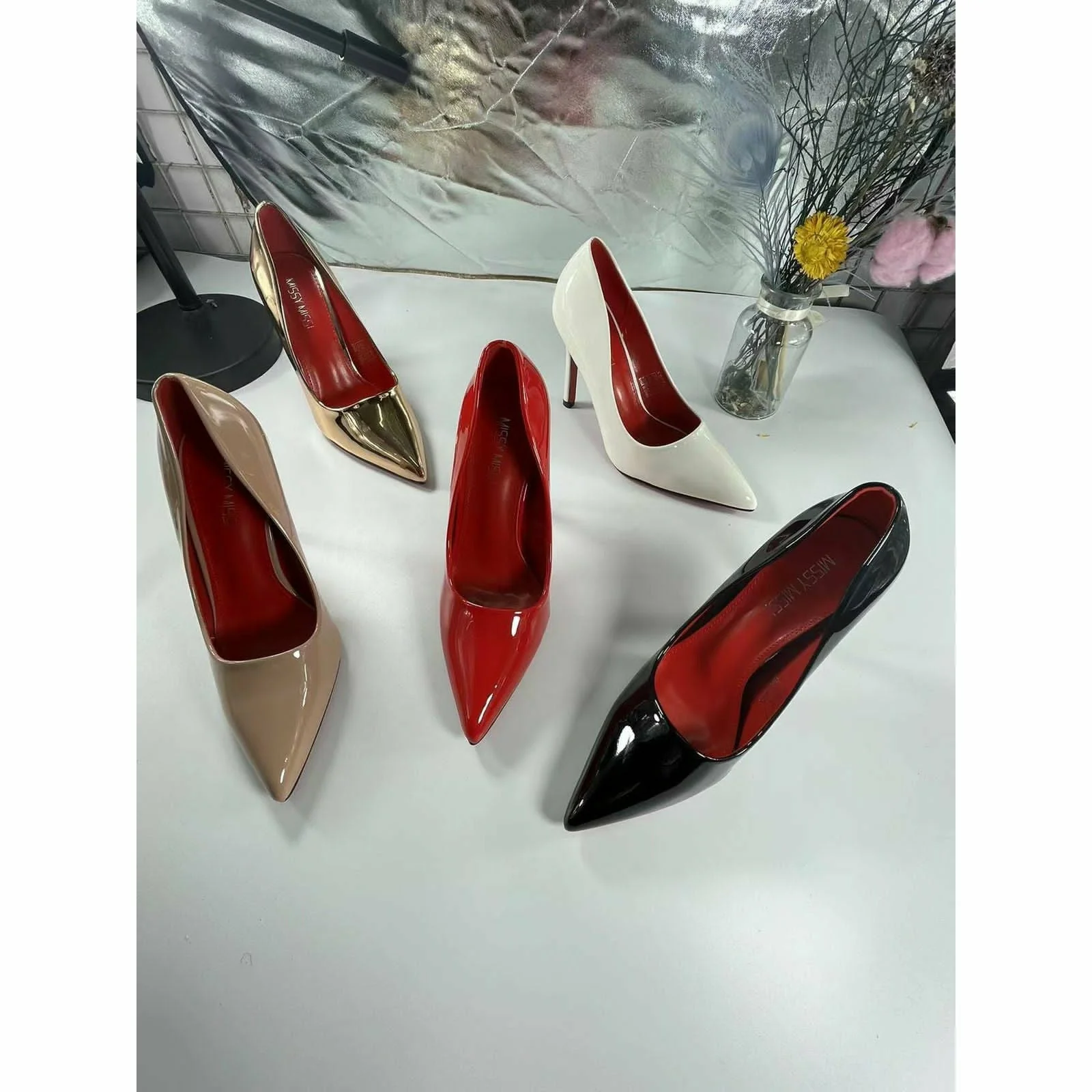 Red bottom stiletto Heel Pumps - Image 8
