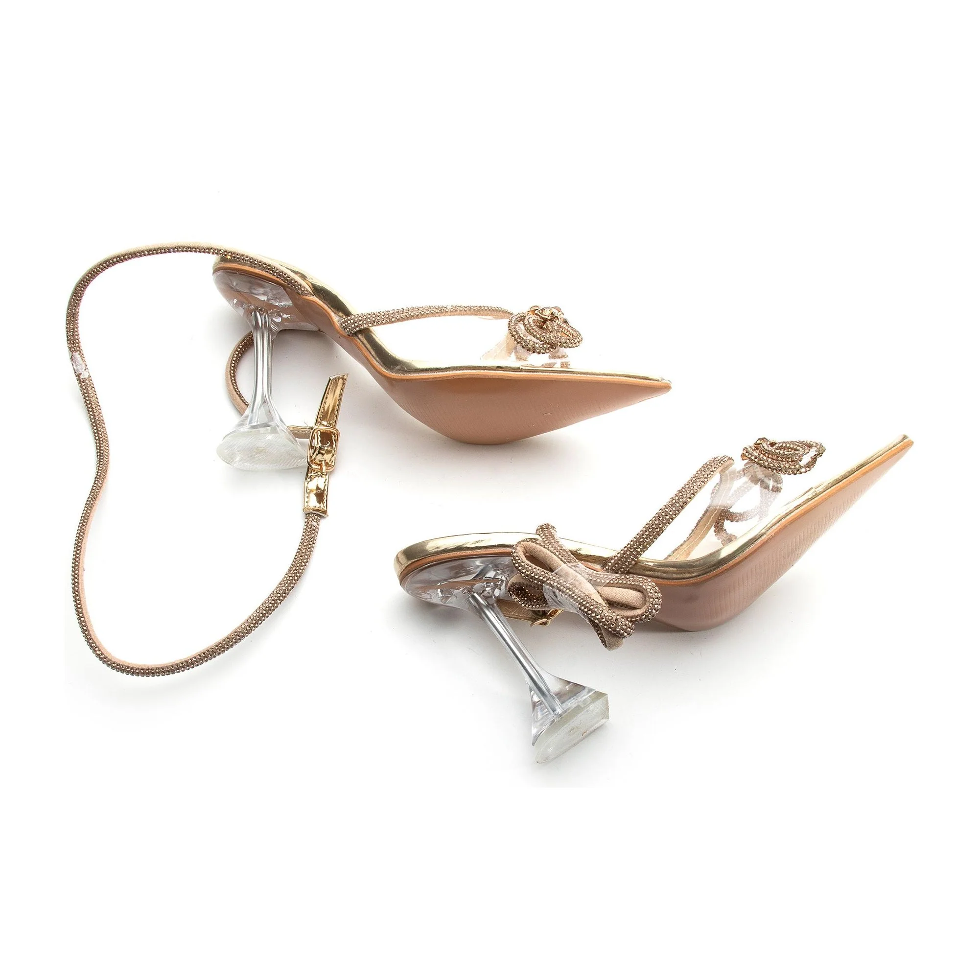 Rhinestone Bow Knot Short Heel - Image 7