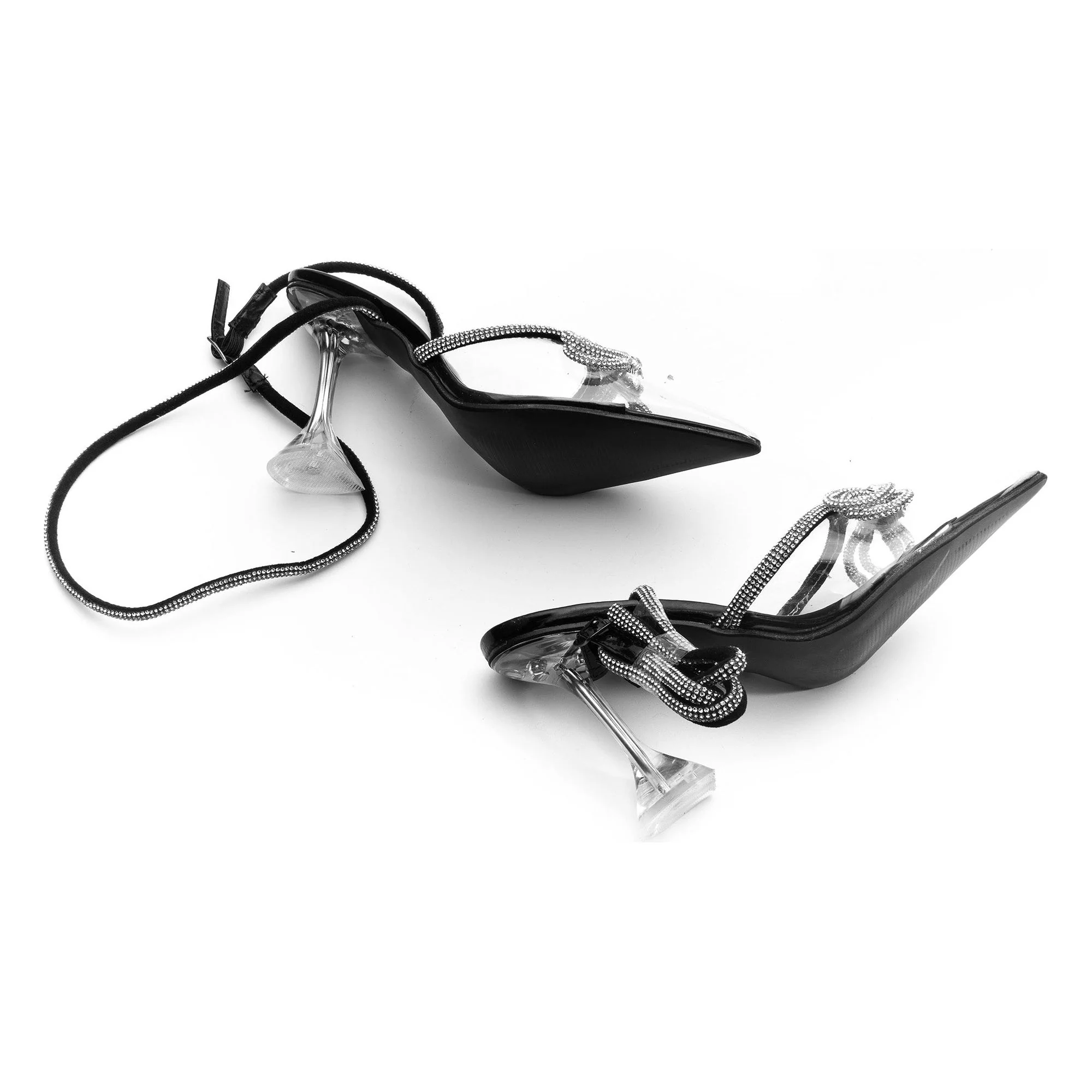 Rhinestone Bow Knot Short Heel - Image 9