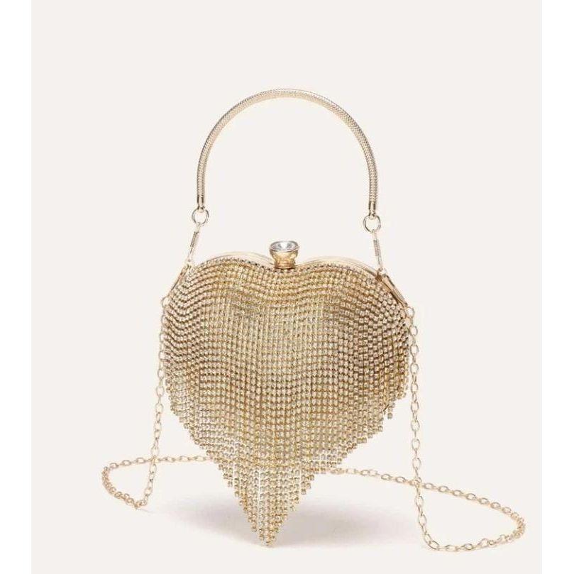 Rhinestone Love Clutch Handbag - Image 5