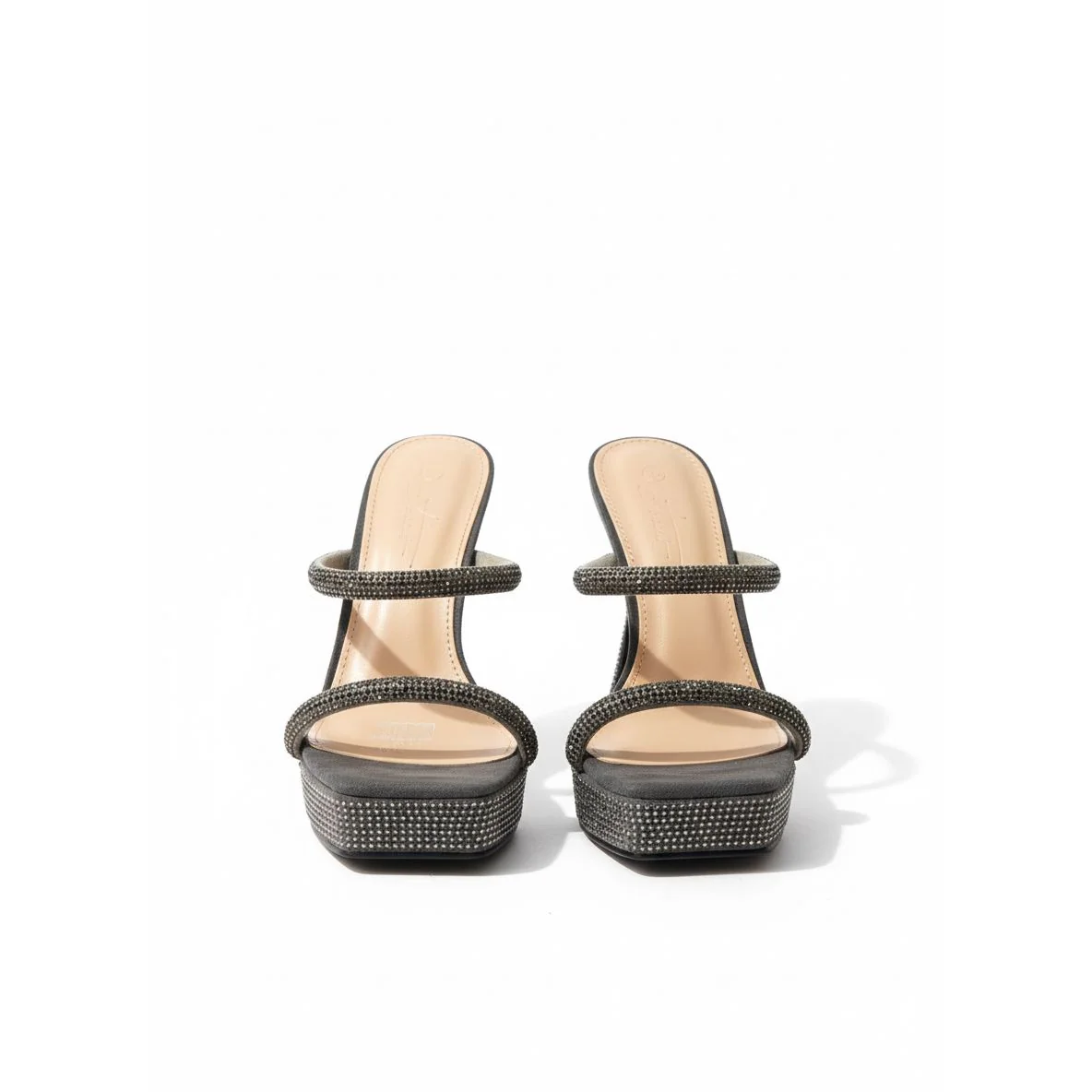 Rhinestone Mini Platform Heels - Image 2