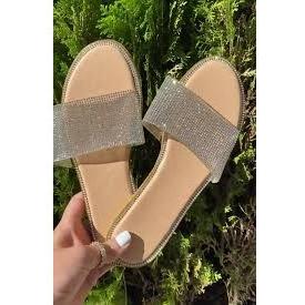 Rhinestone Open Toe Comfort Slippers. - Image 4