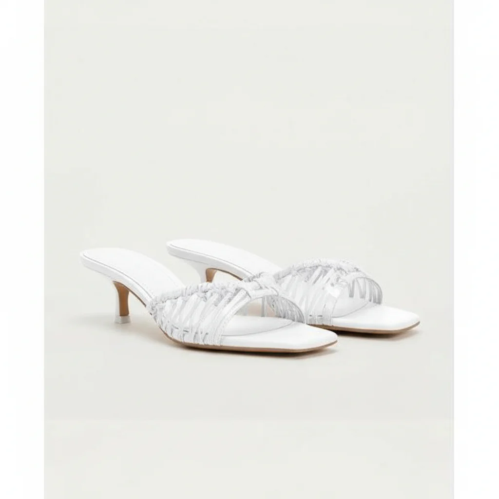 Rhinestone Short Heel Shoes - Image 2